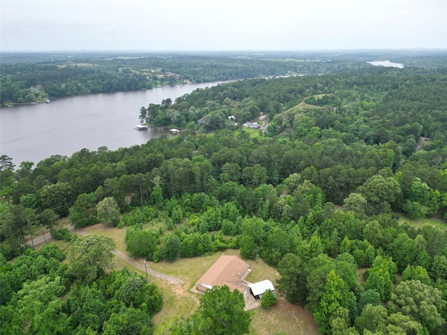 2630 E Lake Dr, Gladewater, TX 75647 - aerial view of a heavily wooded area and a nearby body of water