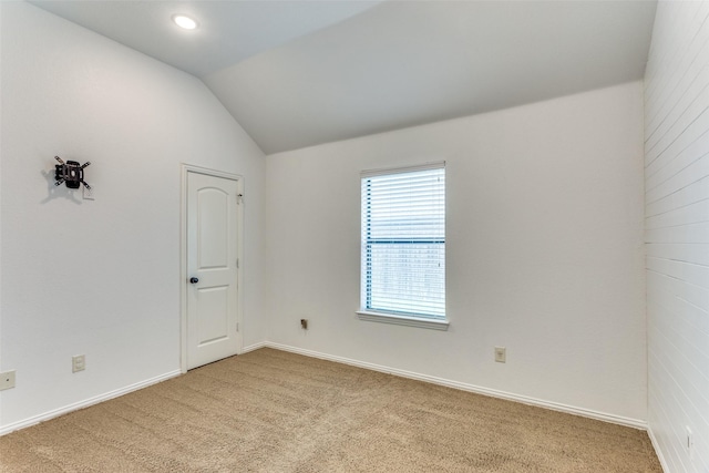 405 Lockwood Ln, Weatherford, TX 76087 - empty room with carpet flooring and lofted ceiling
