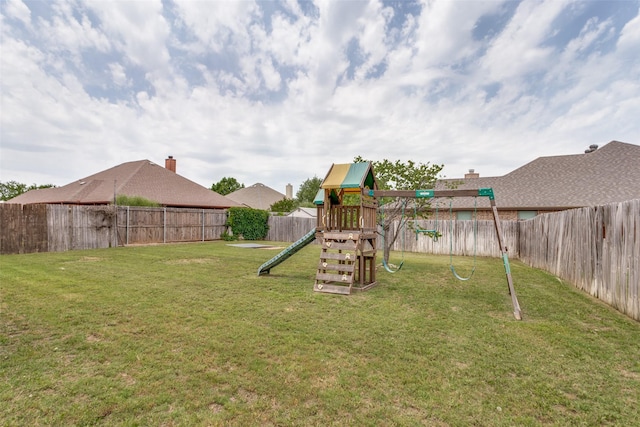 405 Lockwood Ln, Weatherford, TX 76087 - view of yard with a playground