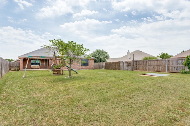 405 Lockwood Ln, Weatherford, TX 76087 - view of yard with a playground