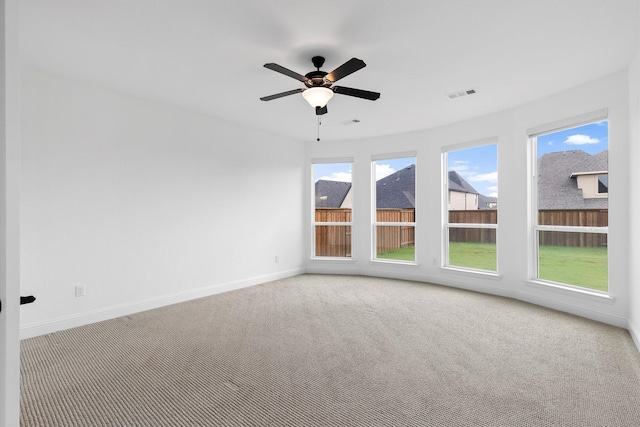 1041 Adair Rd, Prosper, TX 75078 - carpeted spare room with baseboards and ceiling fan