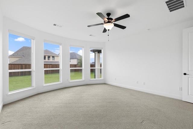 1041 Adair Rd, Prosper, TX 75078 - spare room featuring carpet floors, baseboards, and ceiling fan