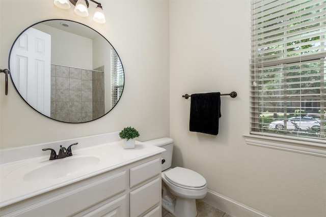 1814 Trinidad Ln, Allen, TX 75013 - bathroom featuring toilet, vanity, and tile patterned flooring