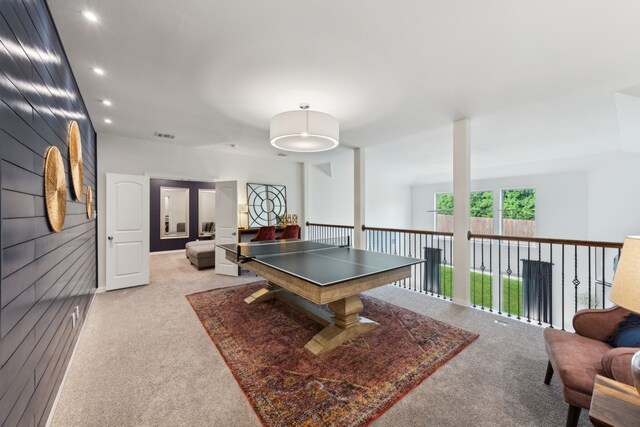 14326 Sedgegrass Dr, Frisco, TX 75033 - game room with light carpet and recessed lighting