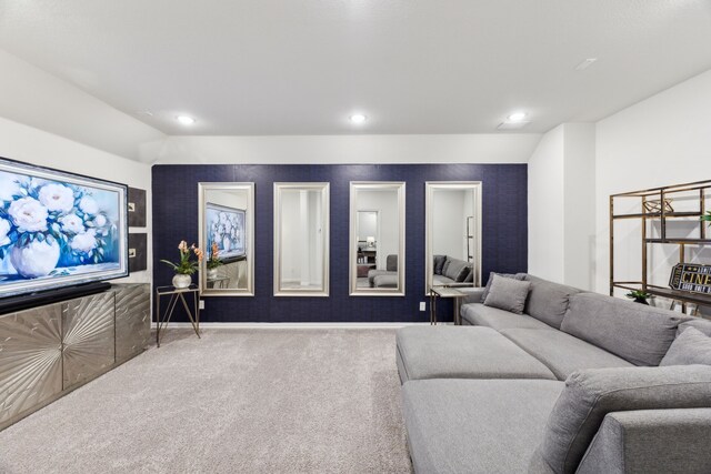 14326 Sedgegrass Dr, Frisco, TX 75033 - carpeted living area featuring recessed lighting