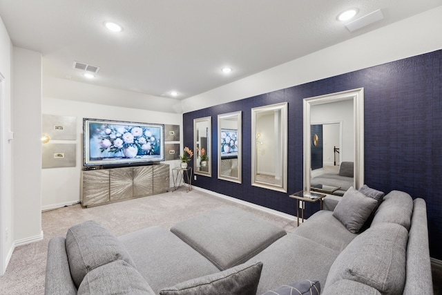 14326 Sedgegrass Dr, Frisco, TX 75033 - home theater room featuring carpet, baseboards, and recessed lighting