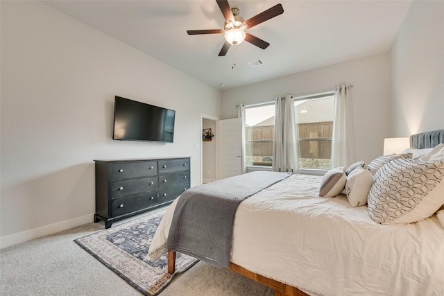 3044 Wind Knot Way, Royse City, TX 75189 - carpeted bedroom featuring baseboards and ceiling fan