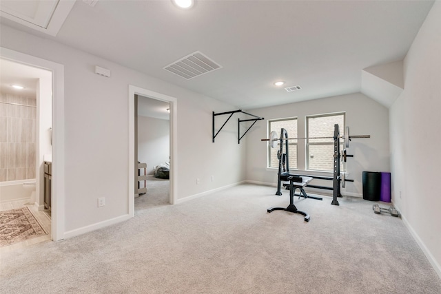 3044 Wind Knot Way, Royse City, TX 75189 - workout area with carpet floors, baseboards, and recessed lighting