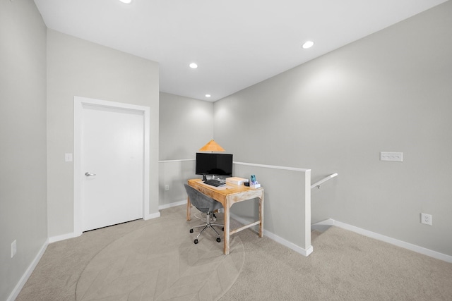 2608 Museum Way Unit 3417, Fort Worth, TX 76107 - carpeted office featuring baseboards and recessed lighting