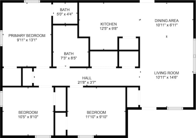 714 E 12th St, Bonham, TX 75418 - property floor plan