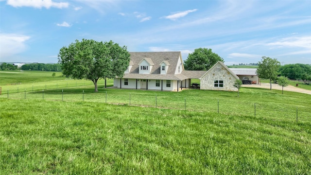 11605 Fm 697, Whitewright, TX 75491 - view of front of home with stone siding and a rural view