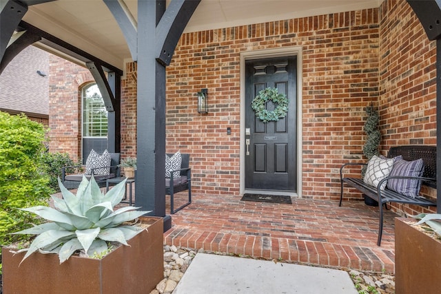 8230 Carter St, Lantana, TX 76226 - view of exterior entry with brick siding