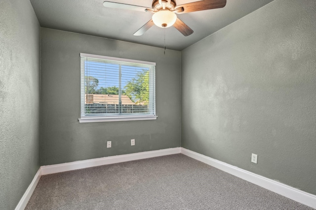 1509 Cedar Keys Dr, Lewisville, TX 75067 - unfurnished room featuring carpet flooring, baseboards, a ceiling fan, and a textured wall