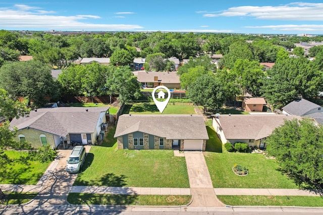1509 Cedar Keys Dr, Lewisville, TX 75067 - aerial view of residential area