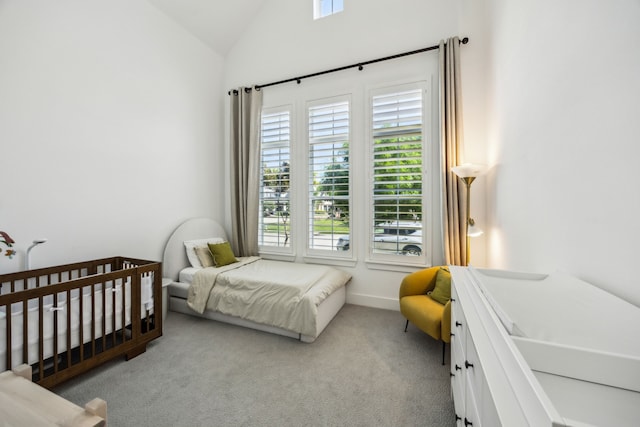 927 Leola Ln, Allen, TX 75013 - carpeted bedroom featuring lofted ceiling and baseboards