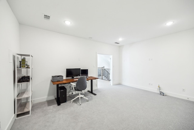 927 Leola Ln, Allen, TX 75013 - carpeted office with recessed lighting and baseboards