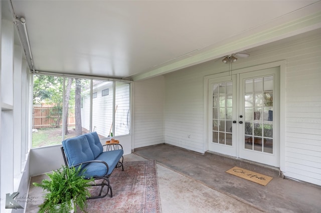 1518 Weavers Way, Abilene, TX 79602 - unfurnished sunroom featuring french doors and plenty of natural light