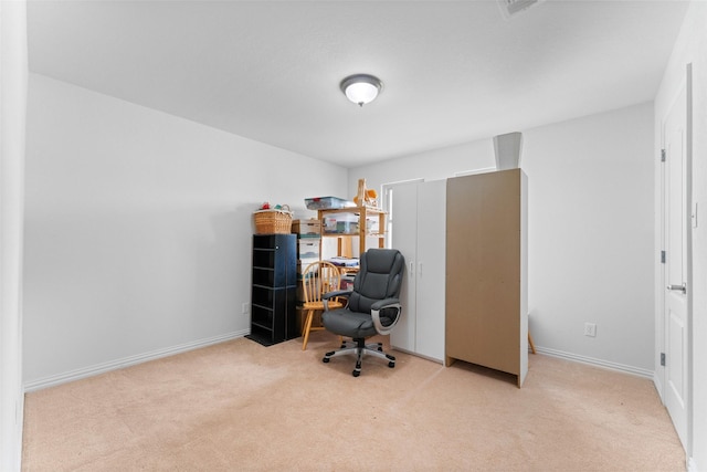 1114 Mount Ln, Rhome, TX 76078 - office area with carpet and baseboards