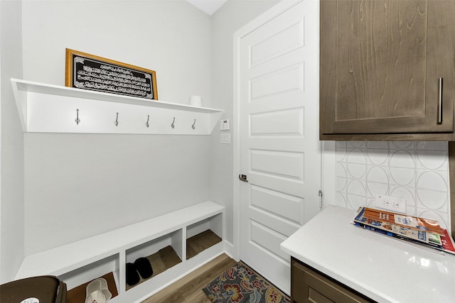 6329 Camey Place Way, The Colony, TX 75056 - mudroom with dark wood finished floors
