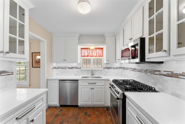 310 Northview Dr, Richardson, TX 75080 - kitchen with appliances with stainless steel finishes, a sink, plenty of natural light, and backsplash