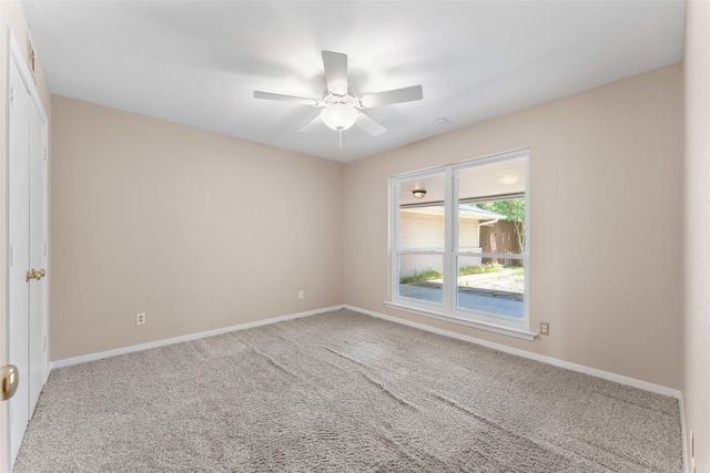 310 Northview Dr, Richardson, TX 75080 - unfurnished room with carpet, ceiling fan, and baseboards