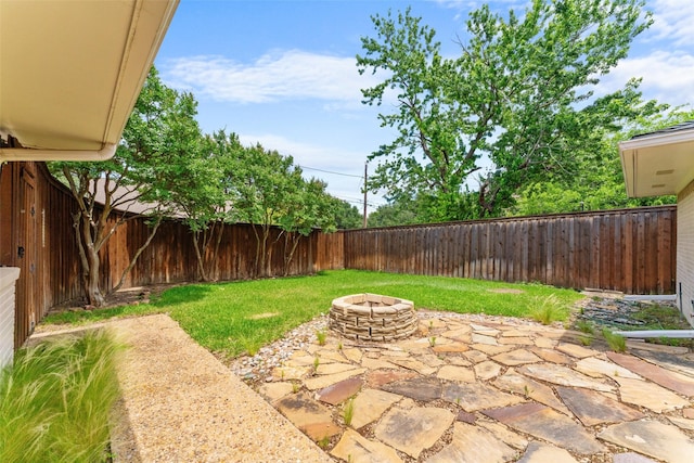 310 Northview Dr, Richardson, TX 75080 - view of patio / terrace featuring an outdoor fire pit