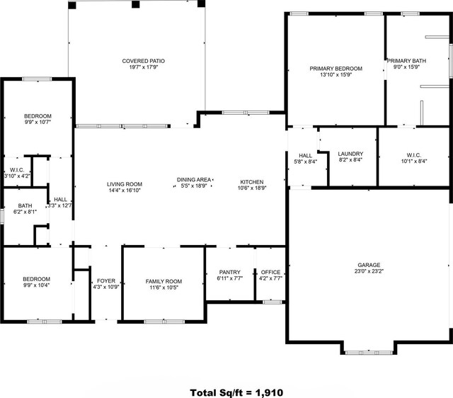 230 Silver Lakes Dr, Sunset, TX 76270 - property floor plan