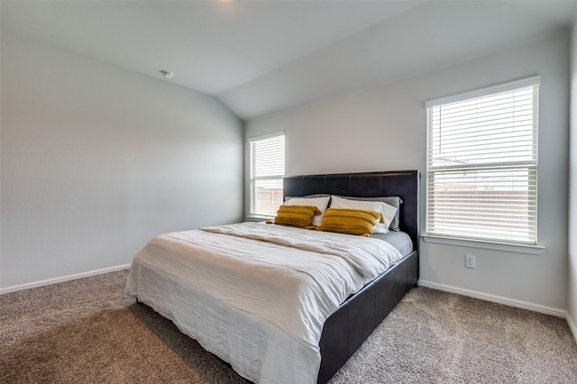 16421 Porterfield Ln, Justin, TX 76247 - carpeted bedroom featuring baseboards and lofted ceiling