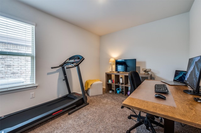 16421 Porterfield Ln, Justin, TX 76247 - carpeted home office with healthy amount of natural light
