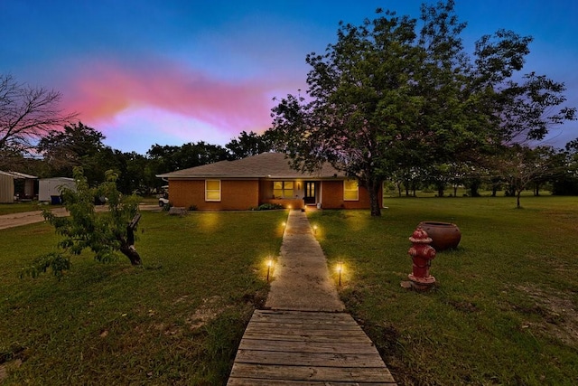914 Glengarden St, Krum, TX 76249 - single story home with a front lawn