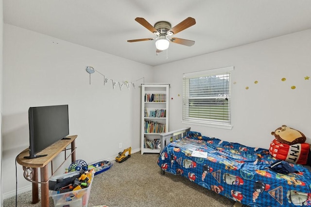 914 Glengarden St, Krum, TX 76249 - bedroom featuring carpet flooring, baseboards, and ceiling fan