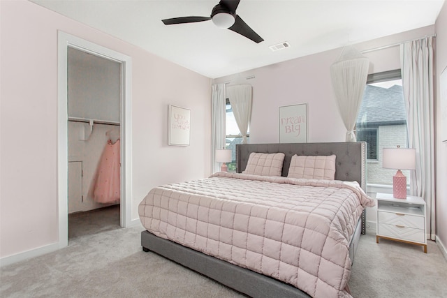 2468 Electra Dr, Allen, TX 75013 - bedroom featuring carpet floors, baseboards, and a ceiling fan