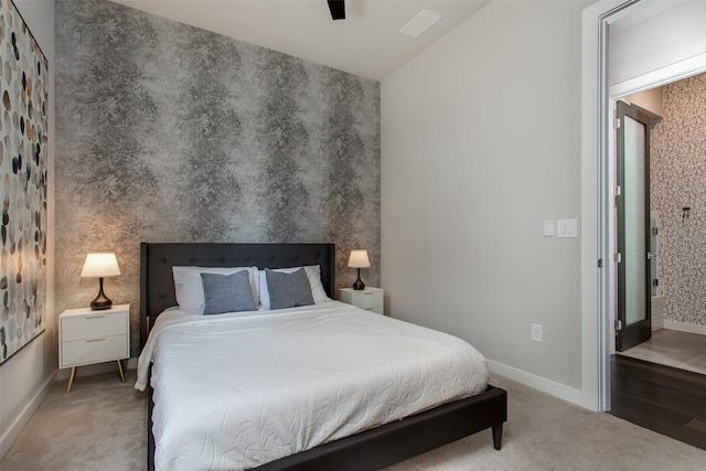 2468 Electra Dr, Allen, TX 75013 - carpeted bedroom with baseboards and ceiling fan