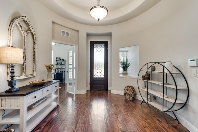 1003 Stanbridge Dr, Wylie, TX 75098 - entryway featuring dark wood finished floors and baseboards