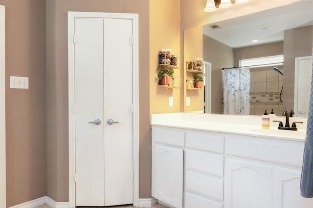 14221 Tijuana Trl, Fort Worth, TX 76052 - bathroom featuring vanity and a shower with curtain