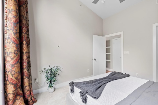 4605 Cedar Springs Rd Unit 339, Dallas, TX 75219 - carpeted bedroom with a ceiling fan