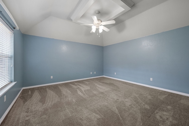6345 Pinionpark Way, Fort Worth, TX 76179 - carpeted empty room featuring healthy amount of natural light, ceiling fan, and lofted ceiling