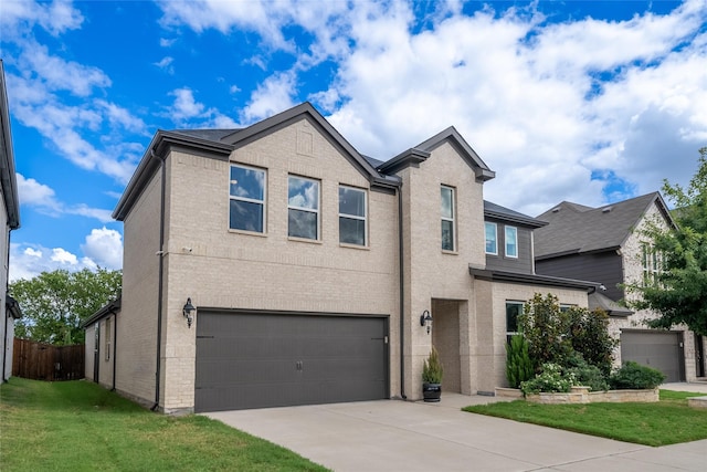 541 Farrell Ln, Allen, TX 75013 - traditional-style house featuring a garage, driveway, and brick siding