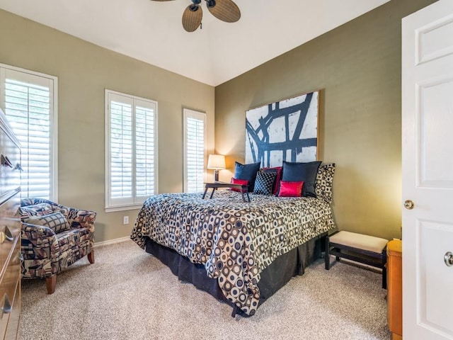 18004 Windflower Way, Dallas, TX 75252 - bedroom with carpet flooring, baseboards, and a ceiling fan