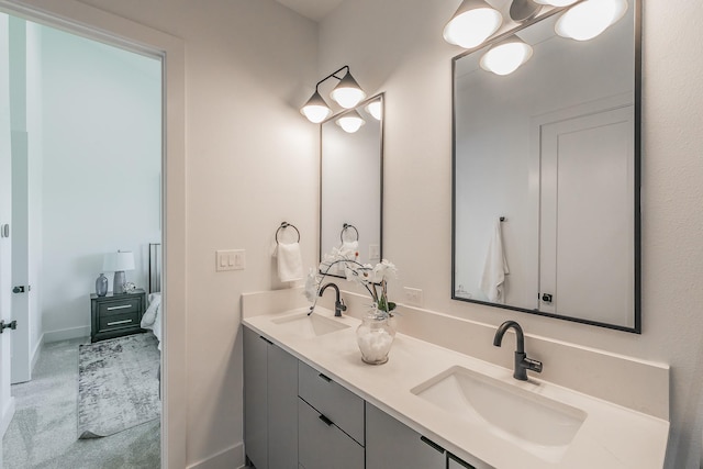 2210 Shea Rd Unit 103, Dallas, TX 75235 - bathroom with double vanity and ensuite bathroom