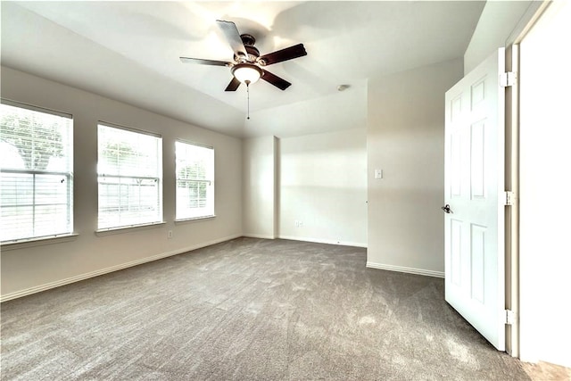 11711 Corsicana Dr, Frisco, TX 75035 - empty room with carpet flooring, ceiling fan, plenty of natural light, and baseboards