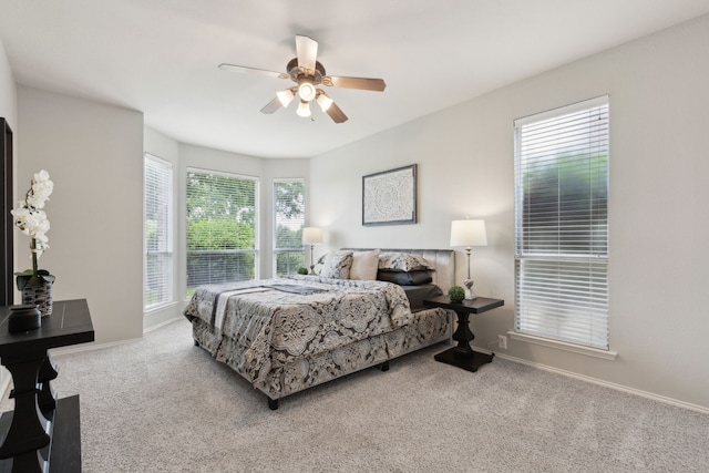 11487 Balcones Dr, Frisco, TX 75033 - bedroom featuring carpet floors, ceiling fan, and baseboards