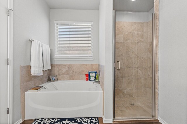 1761 Stillwater Dr, Burleson, TX 76028 - bathroom featuring a bath and a shower stall