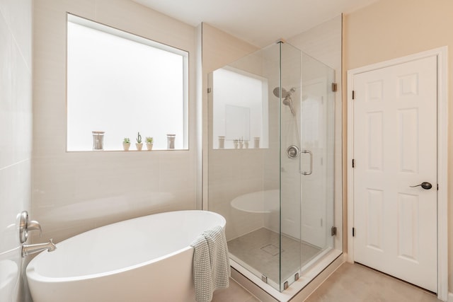 5309 Chatsworth Ln, Fort Worth, TX 76244 - full bathroom with a soaking tub and a stall shower