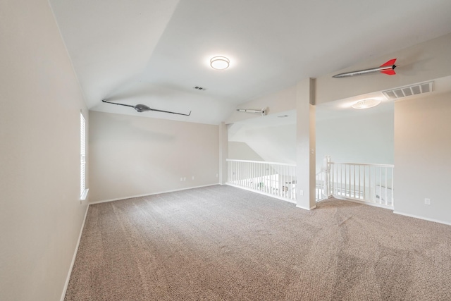 5309 Chatsworth Ln, Fort Worth, TX 76244 - carpeted spare room featuring vaulted ceiling, baseboards, and plenty of natural light