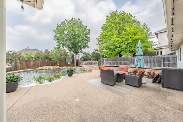 5309 Chatsworth Ln, Fort Worth, TX 76244 - fenced backyard featuring a patio area