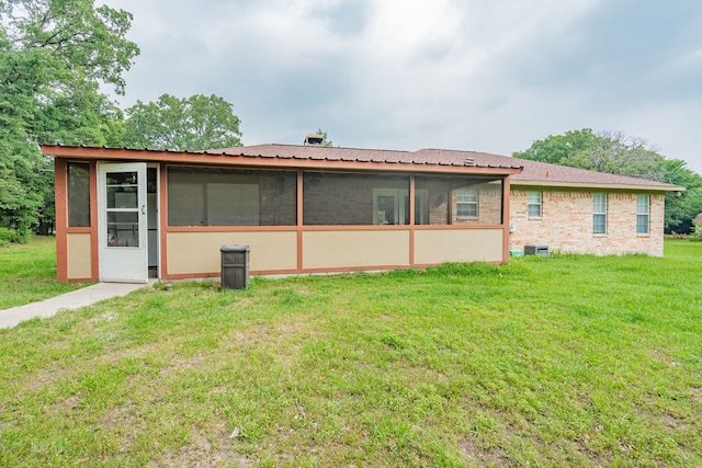 13063 Whiterock Rd, Mabank, TX 75147 - back of house featuring a yard and brick siding