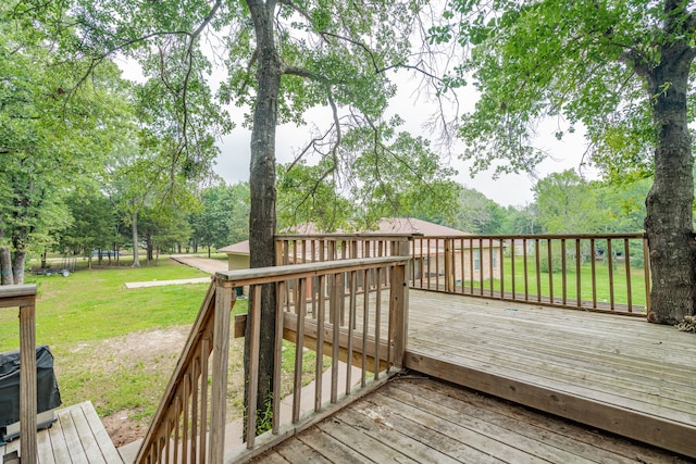 13063 Whiterock Rd, Mabank, TX 75147 - wooden deck with a lawn
