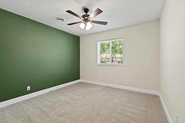 5509 Cloverdale Dr, Fort Worth, TX 76134 - empty room featuring carpet, baseboards, and a ceiling fan