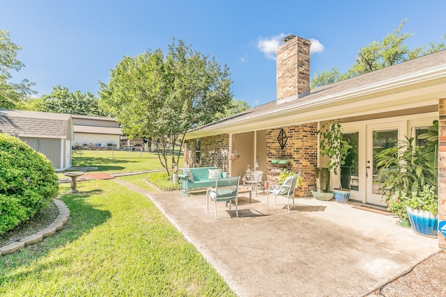 1233 Stegall Rd, Keller, TX 76248 - view of yard featuring a patio area and outdoor lounge area